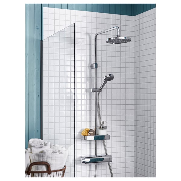 BROGRUND Ensemble douche mitigeur thermo, chromé