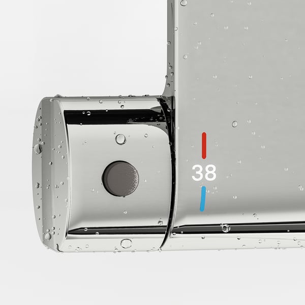BROGRUND Ensemble douche mitigeur thermo, chromé