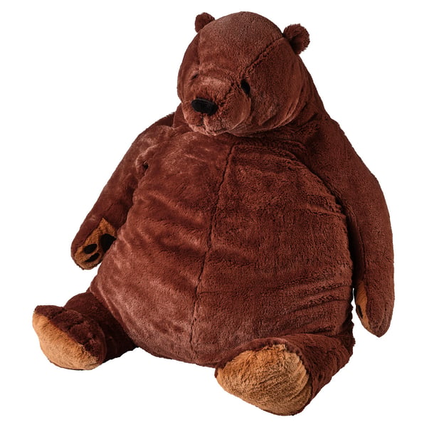 DJUNGELSKOG Peluche, ours brun