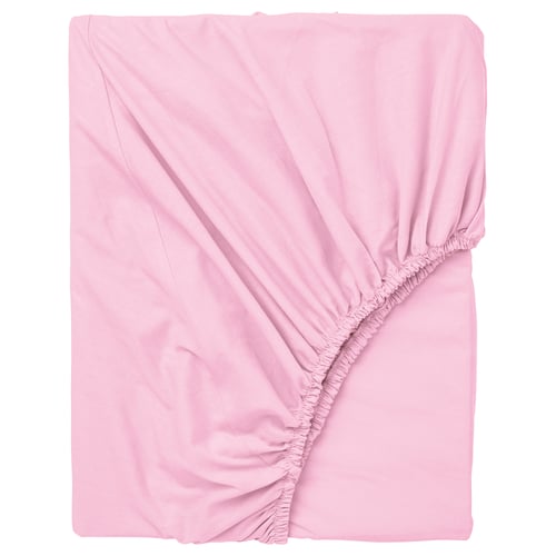 DVALA Drap housse, rose, 80x200 cm