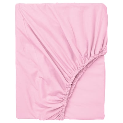 DVALA Drap housse, rose, 160x200 cm
