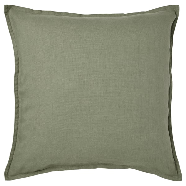 DYTÅG Housse de coussin, gris vert, 50x50 cm