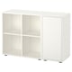 EKET Combinaison rangement avec pieds, blanc, 105x35x72 cm