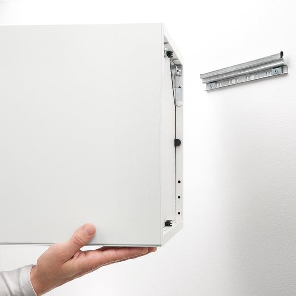 EKET Combinaison rangement murale, blanc, 80x35x210 cm