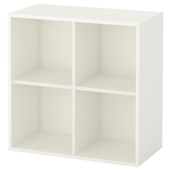 EKET Rangement 4 compartiments, blanc, 70x35x70 cm