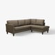 EKHOLMA Housse canapé angle 4pl sans accoud, Kilanda gris brun