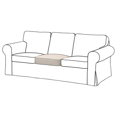 EKTORP Cous assise à recouv, can 3p, pour remplacement