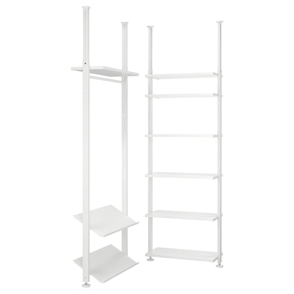 ELVARLI Combinaison armoire, blanc, 92/92x222-350 cm