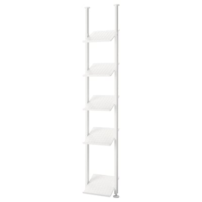 ELVARLI Combinaison de rangement ouverte, blanc, 52x36x222-350 cm