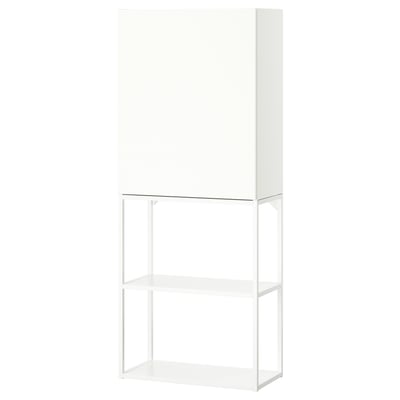 ENHET Combinaison de rangement, blanc, 60x32x150 cm