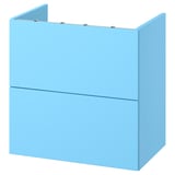 ENHET Meuble lavabo avec tiroirs, bleu clair, 60x42x60 cm