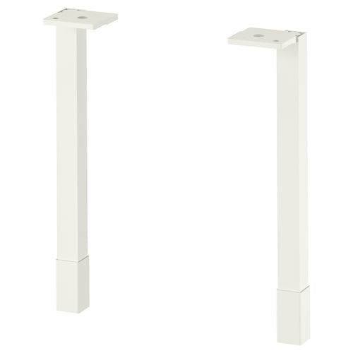 ENHET Pieds pour meuble de rangement, blanc, 23.5 cm