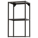 ENHET Structure murale avec étagères, anthracite, 40x30x75 cm