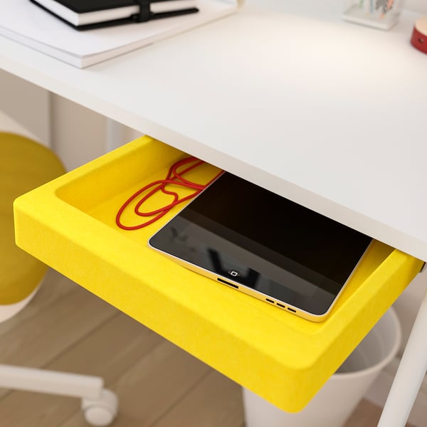 ENKROKEN Bureau, blanc, 85x56x75 cm