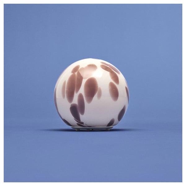 FADO Lampe de table, rose/verre, 25 cm