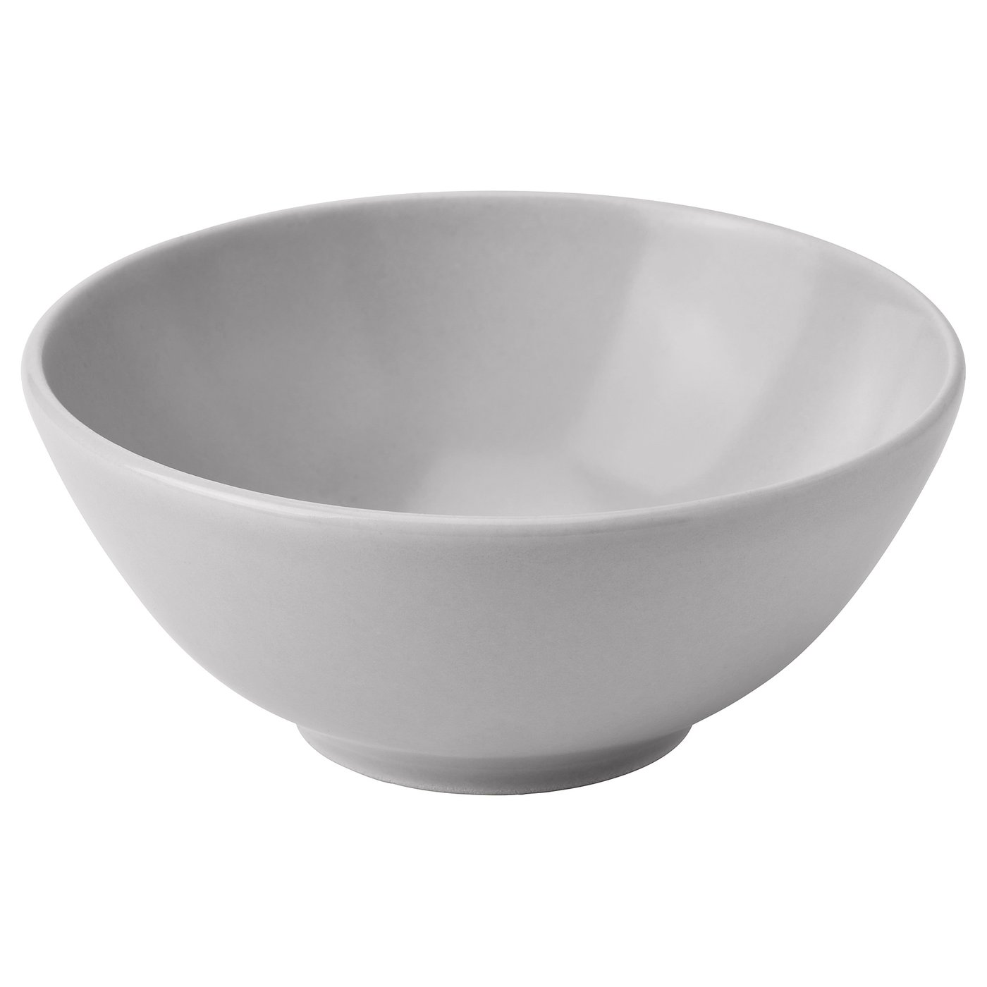 FÄRGKLAR Bol, mat gris clair, 12 cm