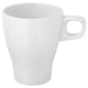 FÄRGRIK Tasse, grès blanc, 25 cl