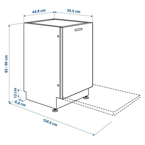 FINPUTSAD Lave-vaisselle encastrable, IKEA 700, 45 cm