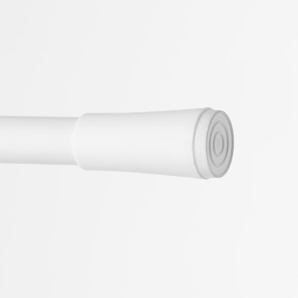 FJÄDRANDE Tringle à rideau, blanc, 70-120 cm