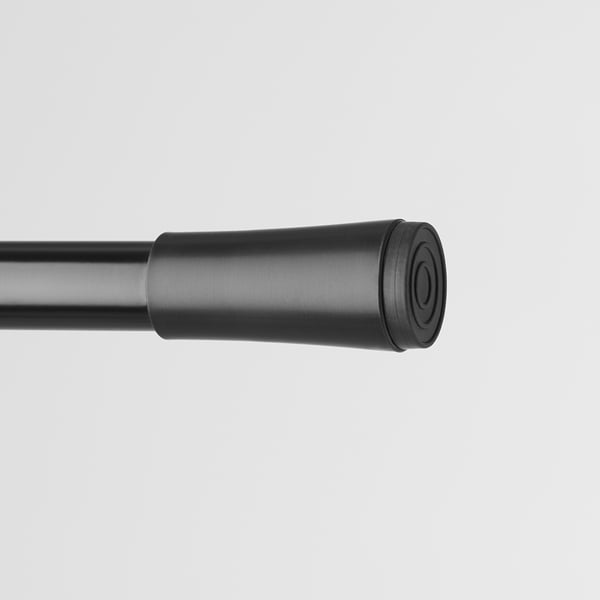 FJÄDRANDE Tringle à rideau, noir, 70-120 cm