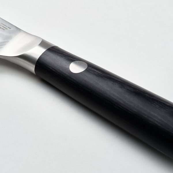FJÄLLRÖDING Couteau nakiri, acier damas/noir, 18 cm