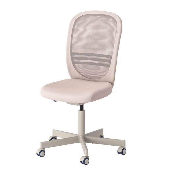 FLINTAN Chaise de bureau, beige