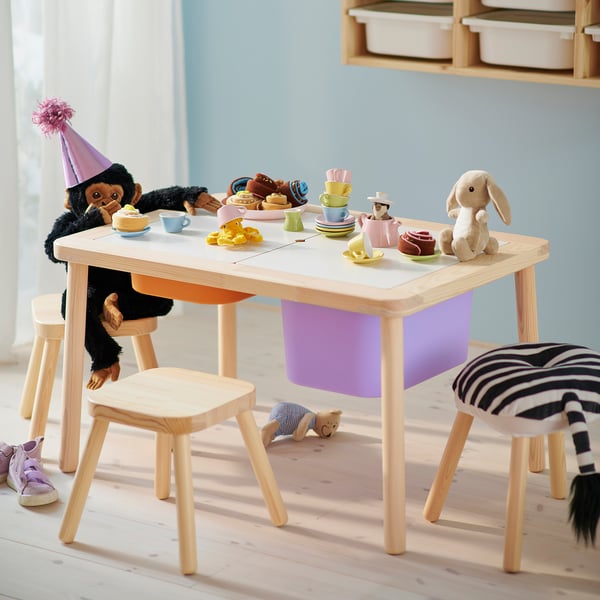 FLISAT Table enfant, 83x58 cm