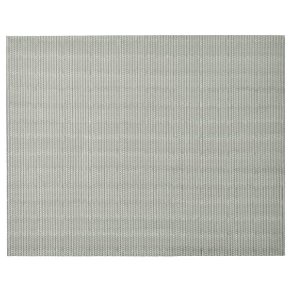 FLYGFISK Set de table, gris clair, 38x30 cm