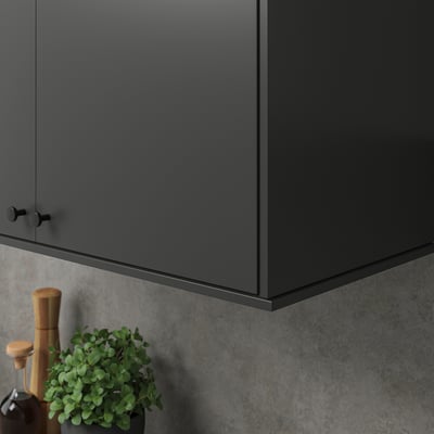 FÖRBÄTTRA Bandeau décor, mat anthracite, 221x1 cm