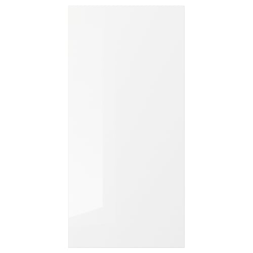 FÖRBÄTTRA Panneau latéral de finition, brillant blanc, 39x81 cm