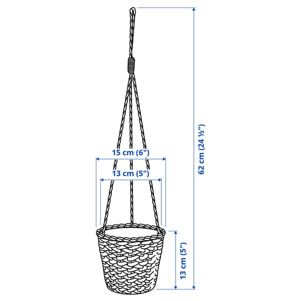 FRIDFULL Jardinière suspendue, jacinthe d'eau, 12 cm