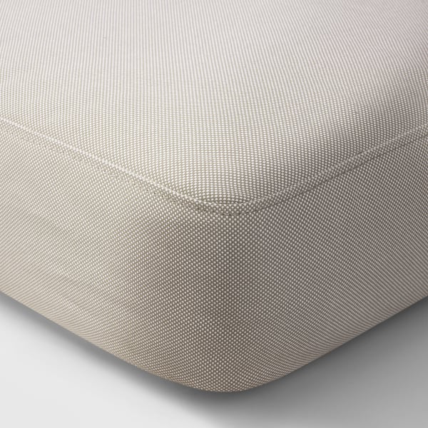 FRÖSÖN Housse pour coussin d'assise, beige extérieur, 124x62 cm