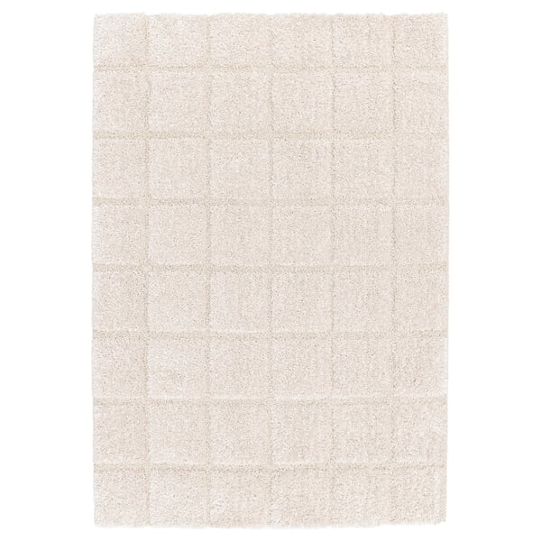 GEOLOG Tapis, poils hauts, blanc cassé, 160x230 cm