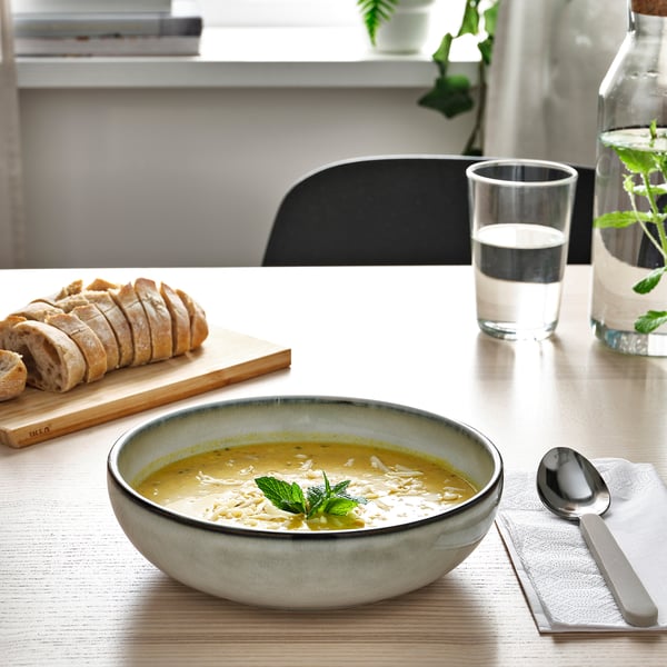 GLADELIG Plat à four, gris, 20 cm