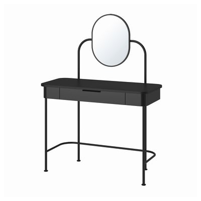 GRÅFJÄLLET Coiffeuse, anthracite, 100x42 cm