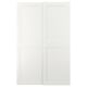 GRIMO Jeu 2 ptes coul, blanc, 150x236 cm