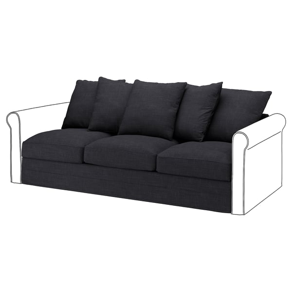 GRÖNLID Housse module 3 places, Hillared anthracite