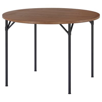GRÖTÅN Table, pin/teinté brun, 105 cm