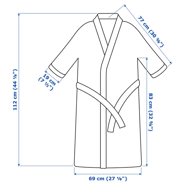 GULDLÖNN Peignoir, beige, L/XL