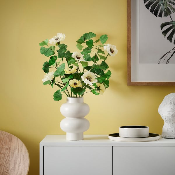 GULDSPETT Fleur artificielle, papier/Ginkgo vert, 60 cm