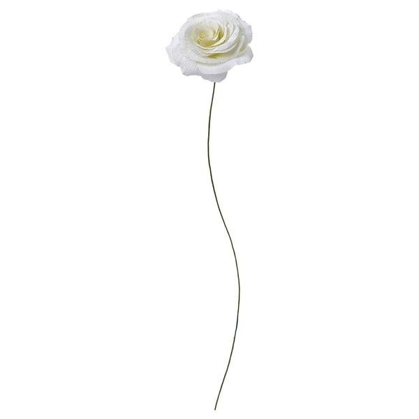 GULDSPETT Fleur artificielle, papier/rose blanc, 50 cm