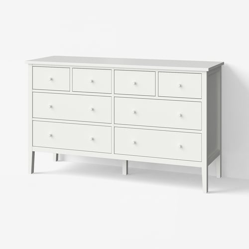 GULLABERG Commode 8 tiroirs, blanc, 168x48x100 cm