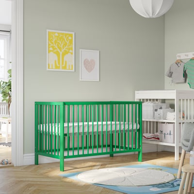 GULLIVER Lit bébé, vert, 60x120 cm