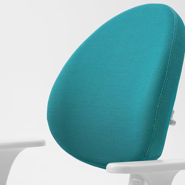 GUNRIK Chaise de bureau enfant, turquoise