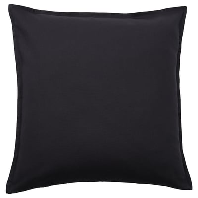 GURLI Housse de coussin, noir, 50x50 cm