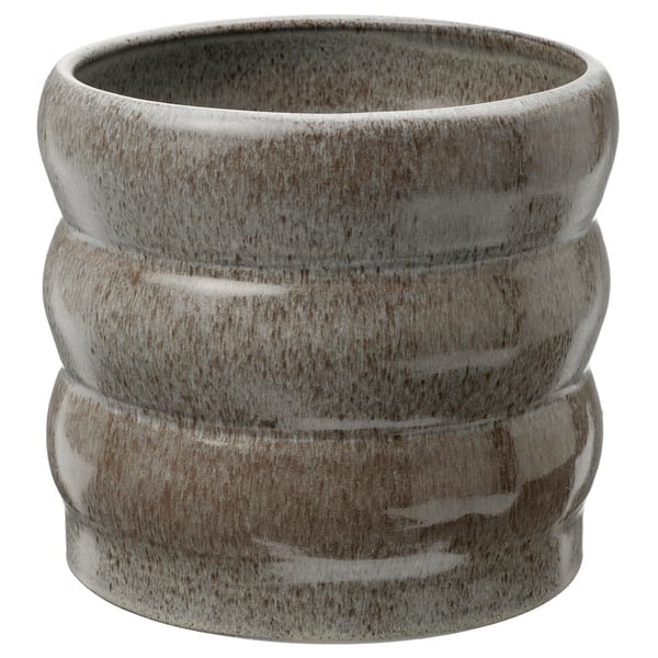 HASSELBUKETT Cache-pot, intérieur/extérieur/gris, 15 cm