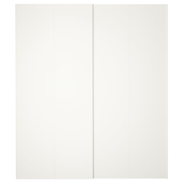 HASVIK Jeu 2 ptes coul, blanc, 200x236 cm