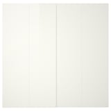 HASVIK Jeu 2 ptes coul, brillant blanc, 200x201 cm