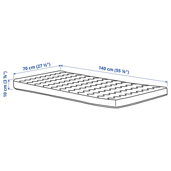 HIMLAVALV Matelas 3D pour lit bébé, 70x140x10 cm