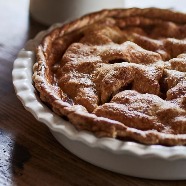 HÖSTAGILLE Moule à tarte, blanc cassé, 32 cm